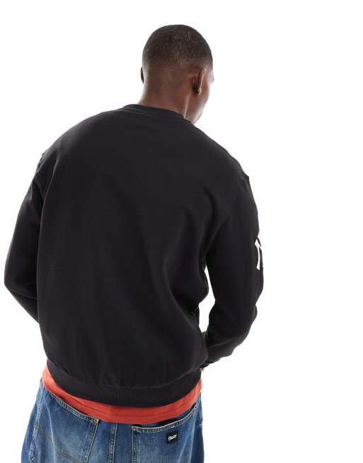 New Era NY Yankees tartan logo sweatshirt in black, 4 of 4