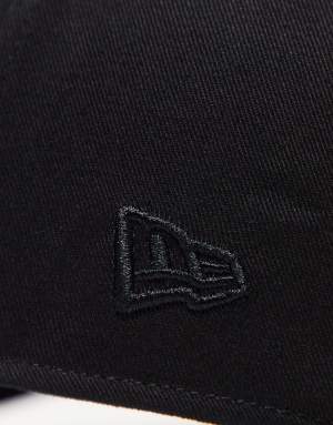 New Era NY Yankees tonal logo 9forty cap in black