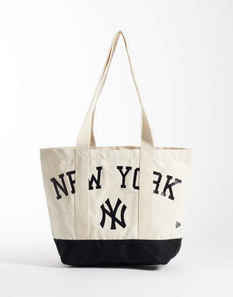 New Era NY Yankees tote bag in cream - view 1