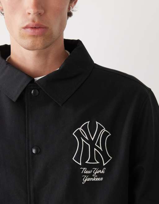 New Era NY Yankees Veste d'entraîneur Noir ASOS