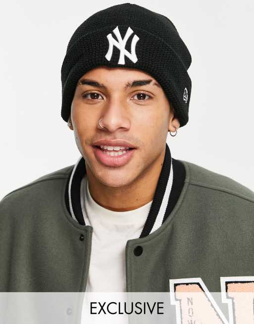 Black shop yankees beanie