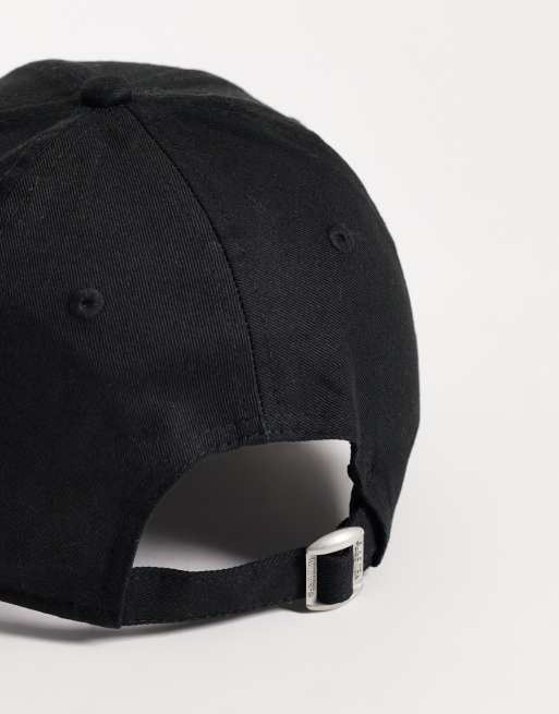 New Era NY Yankees womens 9forty polka dot logo infill cap in black, 3 of 3