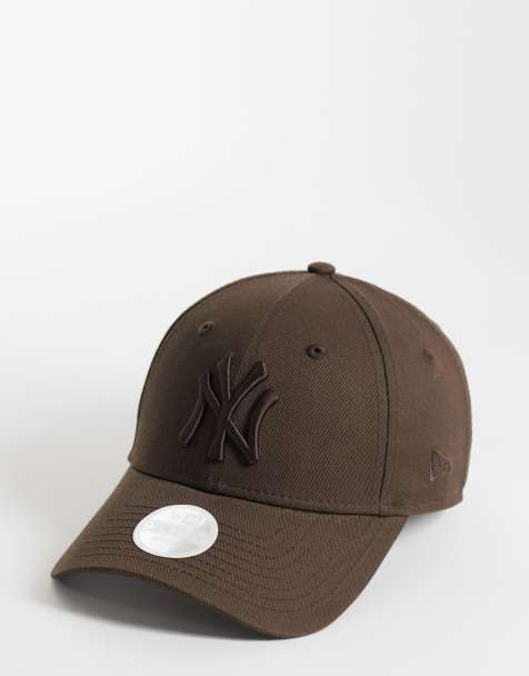New Era NY Yankees womens 9forty tonal logo cap in brown - view 1