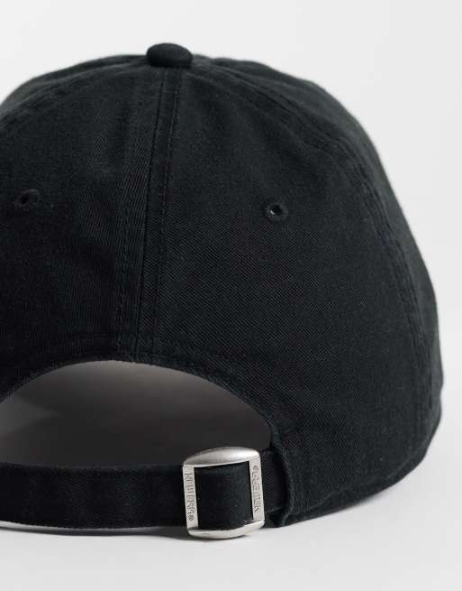 New Era NY Yankees womens 9twenty slogan distressed cap in black, 3 of 3