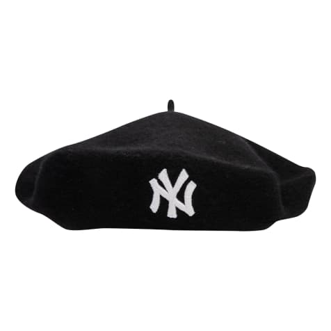 New Era NY Yankees wool beret in black - view 1