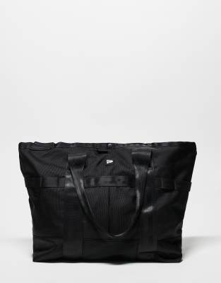 New Era nylon tote bag in black