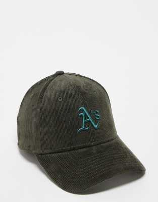 New Era – Oakland 9forty – Kappe aus Cord in Khaki - view 1