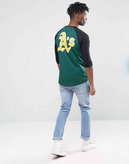 New Era Oakland Athletics 3/4 Sleeve Raglan T-Shirt