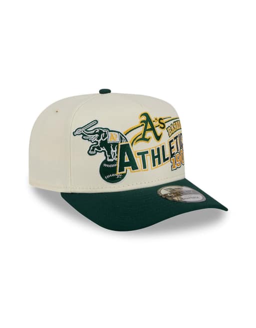 New Era Oakland Athletics 9Fifty graphic logo cap with contrast peak in multi, 2 of 6