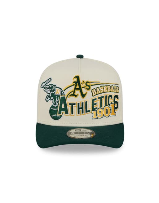 New Era Oakland Athletics 9Fifty graphic logo cap with contrast peak in multi, 3 of 6