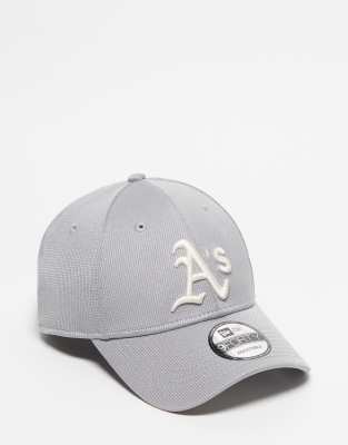 New Era - Oakland Athletics - 9Forty-Kappe in Grau mit Strick-Optik