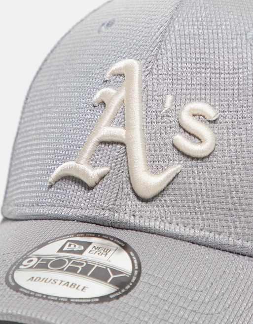 New Era – Oakland Athletics – 9Forty-Kappe in Grau mit Strick-Optik, 2 von 3