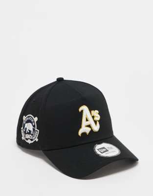 New Era - Oakland Athletics 9Forty - Kappe in Schwarz