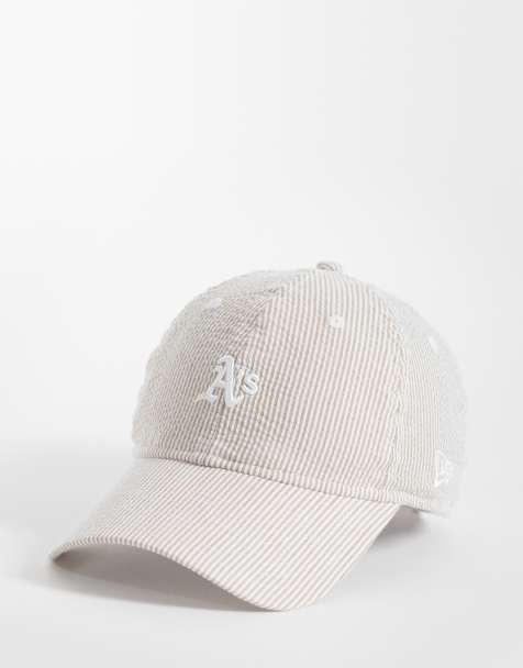 New Era - Oakland Athletics 9twenty - Cappellino in seersucker beige con logo piccolo - view 1