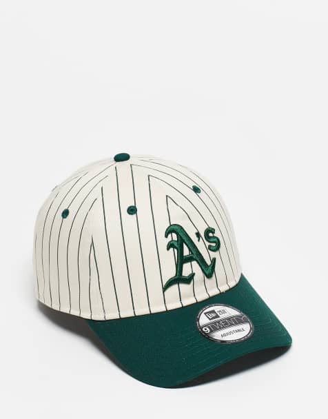 New Era Oakland Athletics 9twenty pinstripe contrast peak cap in green/white - view 1