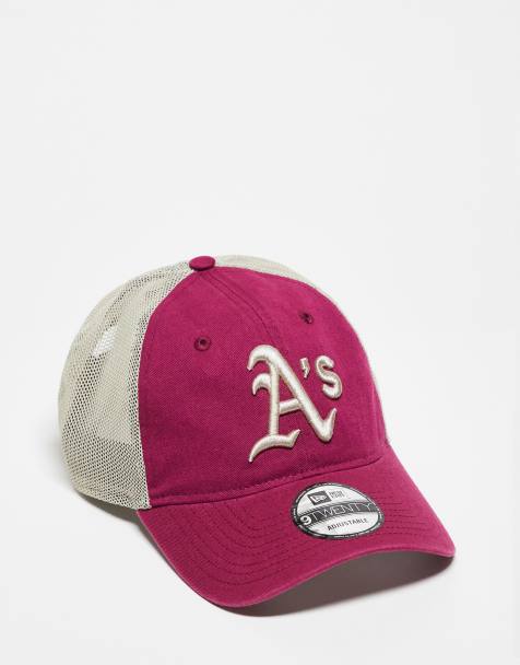 New Era - Oakland Athletics - 9Twenty - Vasket rød trucker-kasket med kontrasterende design - view 1