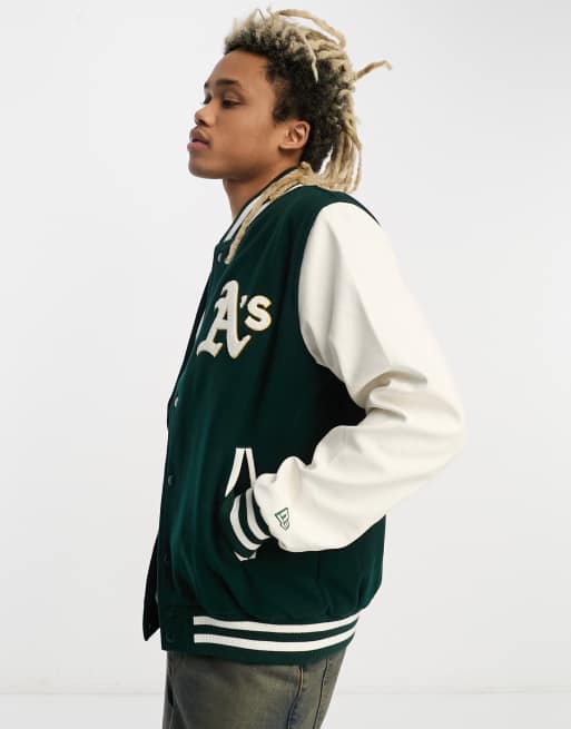 Varsity Oakland Athletics MLB Heritage Dark Green Varsity Jacket