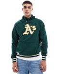 [New Era] New Era Oakland Athletics hoodie in forest green XS Forest Green