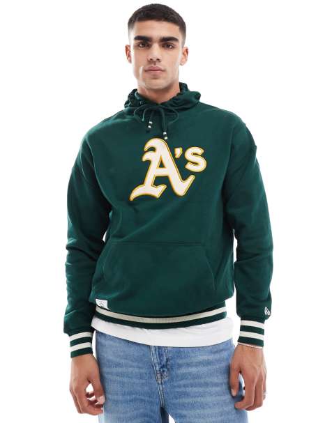 New Era – Oakland Athletics – Kapuzenpullover in Waldgrün - view 1