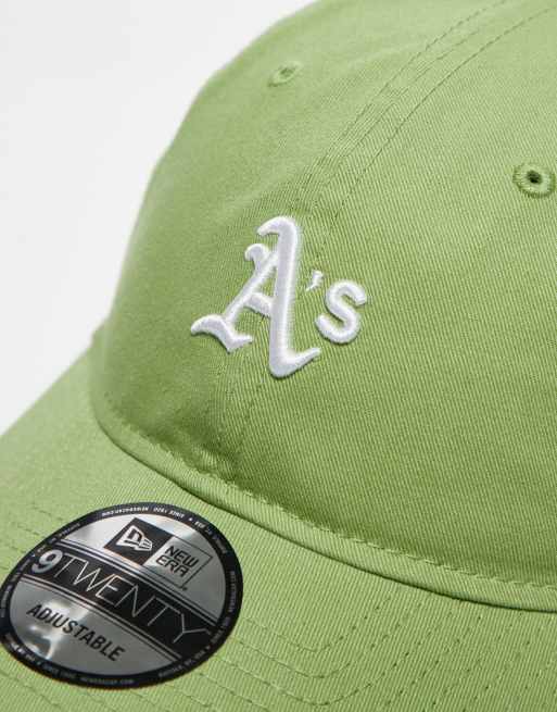 New Era - Oakland Athletics - Pet met mini logo in crème en groen, 3 van 4