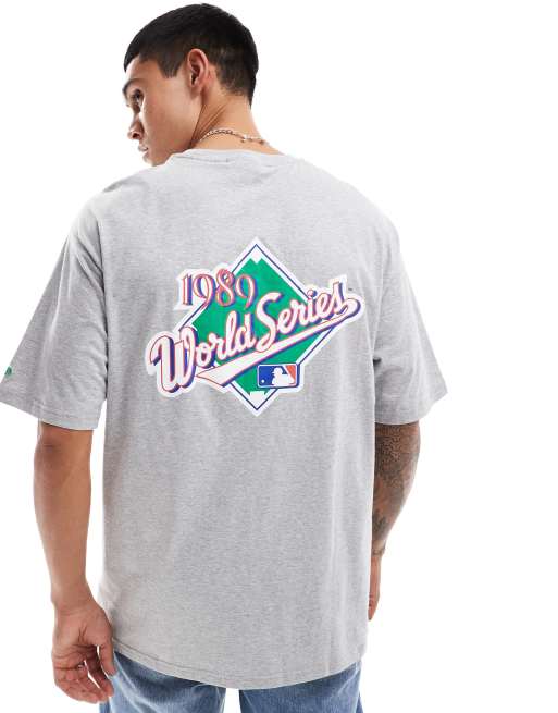 New Era – Oakland Athletics – World Series – T-Shirt in meliertem Grau