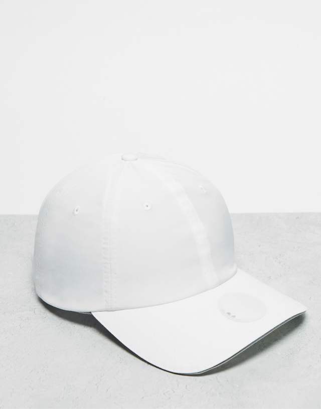 New Era - open back cap in white