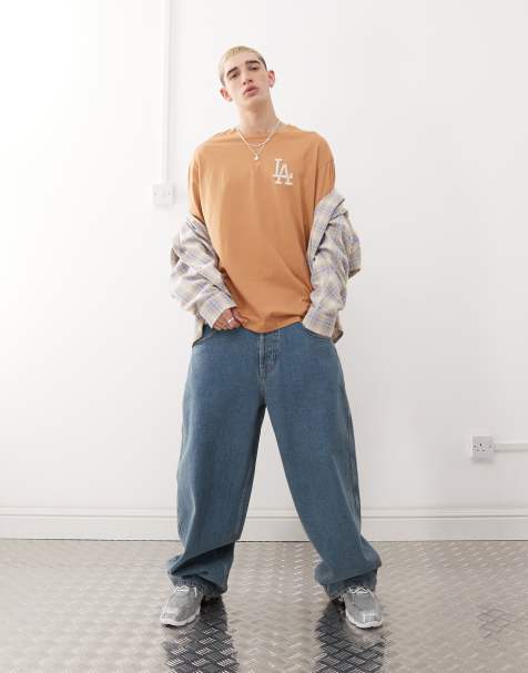 New Era – Orange oversize T-shirt med LA Dodgers-logga - view 1