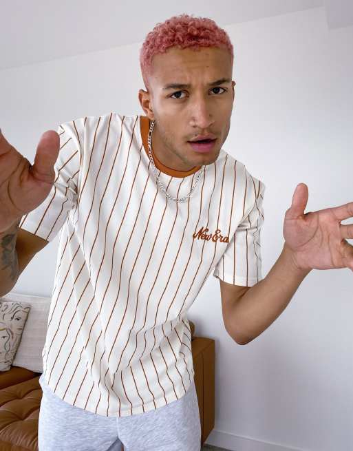 T-shirt New Era Oversized Pinstripe Tee