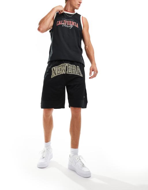 New Era - Oversized shorts i sort mesh
