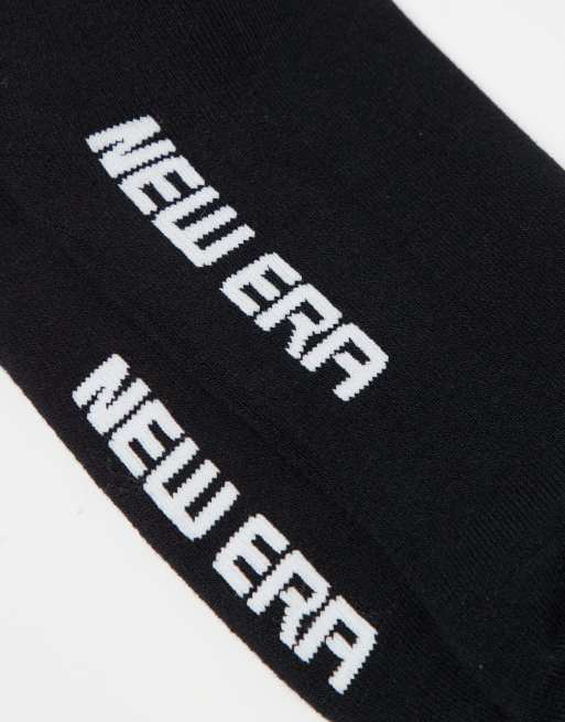 New Era - Pakke med 3 par sorte sokker med logoprint, 2 af 4
