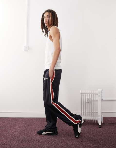 New Era - Pantalon de survêtement ample à bande latérale - Bleu marine - view 1
