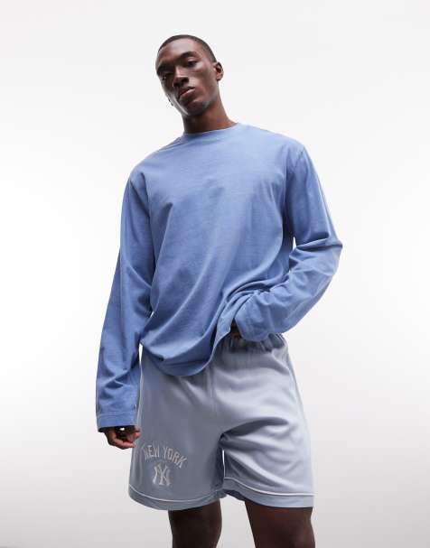 New Era - Pantalones cortos azul claro con logo de los NY Yankees - view 1