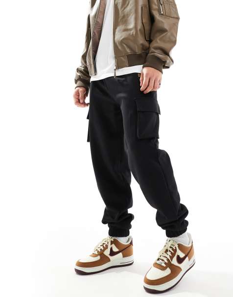 New Era - Pantaloni cargo della tuta neri con stampa del logo - view 1