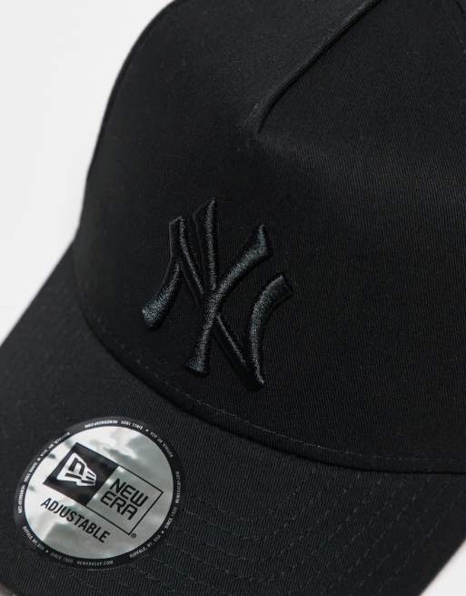 New Era - Pet met E-frame en NY Yankees-logo in dezelfde tint in zwart, 3 van 3