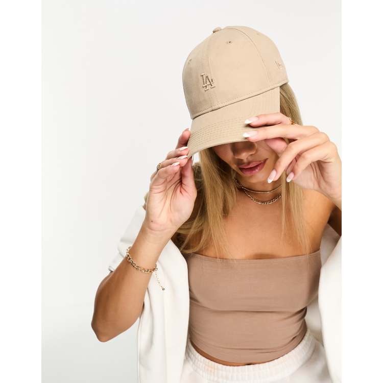 New Era - NY - Pet met leerlook in zwart