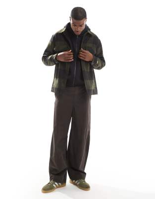New Era Plaid Shacket In Multi