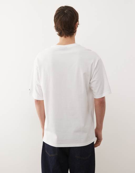New Era player graphic oversized t-shirt in  white, 3 of 5