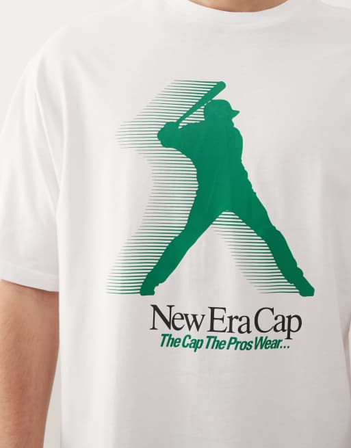 New Era player graphic oversized t-shirt in  white, 5 of 5
