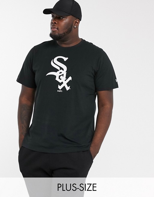 New Era Plus MLB Chicago White Socks t-shirt in black