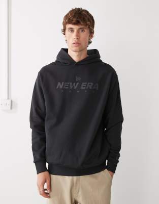 New Era New Era pullover oversized hoodie in black