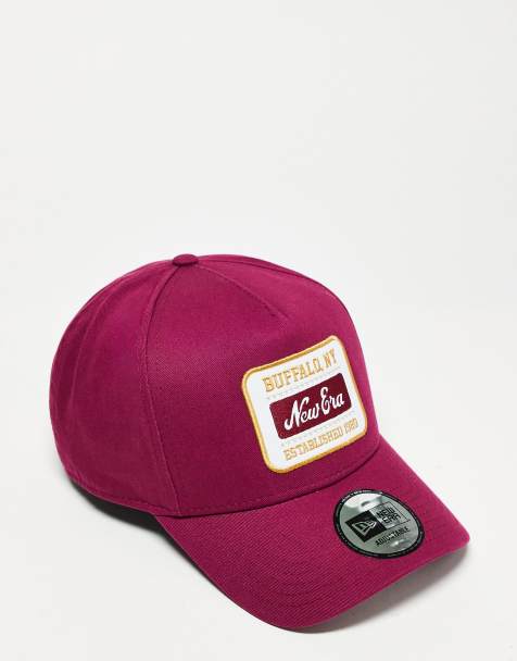New Era – Röd keps i vintagestil med märke - view 1