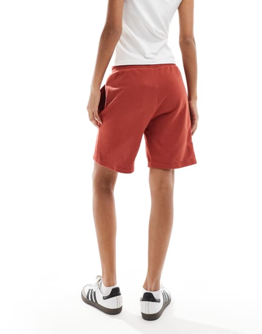 New Era – Röda shorts i unisex-modell med NY Yankees-logga, 2 av 4