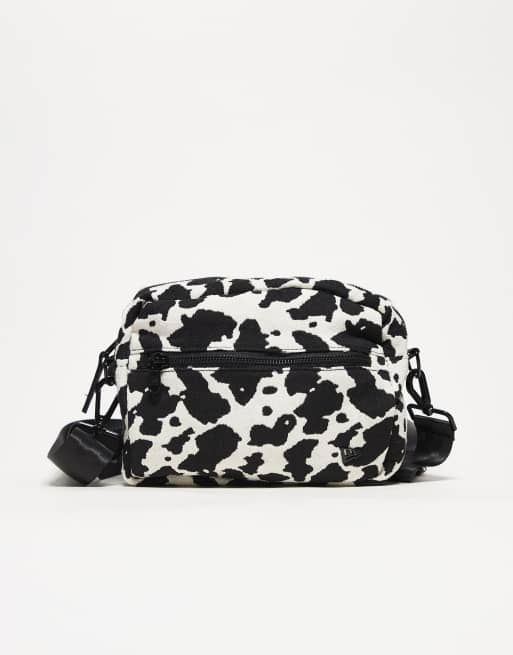 New Era - Sac appareil-photo pour femme en jacquard à imprimé vache - Multicolore