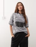 [New Era] New Era San Antonio Spurs Sports top with collar in grey S GREY