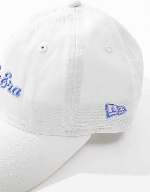 New Era script logo 9twenty cap in white | ASOS