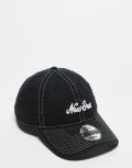 [New Era] New Era script logo 9Twenty unstructured cap in black No Size Black