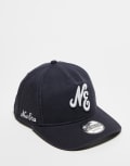 [New Era] New Era script logo golfer unstructured cap in black No Size Black