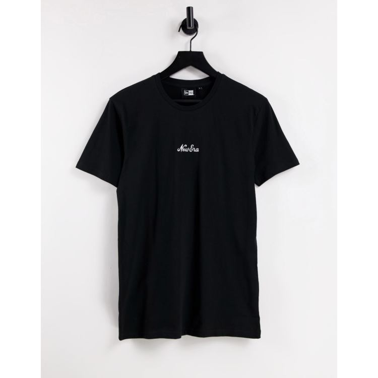 New Era Essential Script Black T-Shirt