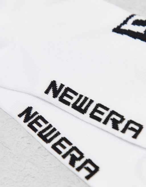 New Era - Set van 3 paar sportsokken met logo in wit, 3 van 3