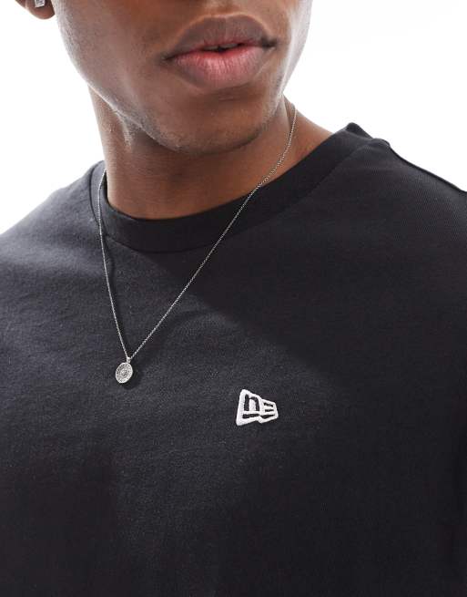 New Era - Sort t-shirt med baseballgrafik på ryggen, 4 af 4
